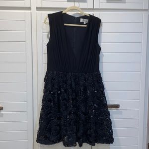 Badgley Mischea | Black Plunge Dress Sz L